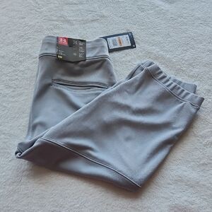 Under Armour Gray Performance Cropped Pants Vanish Beltless